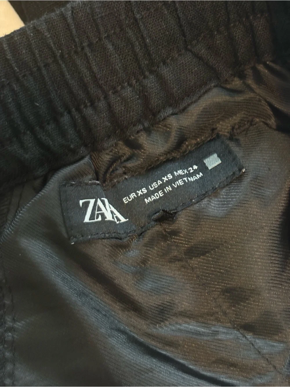 Zara linen black pants
